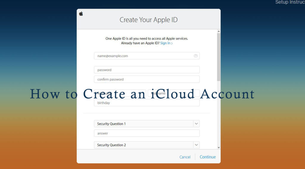 iCloud - Create an iCloud Account | iCloud Login