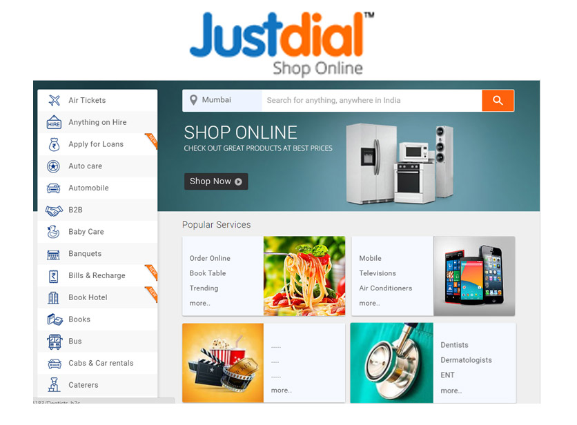 Just Dial - Local Search, Order Food, Travel, Movies, Online | Justdial.com
