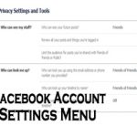 Facebook Account Settings Menu – How to Access it