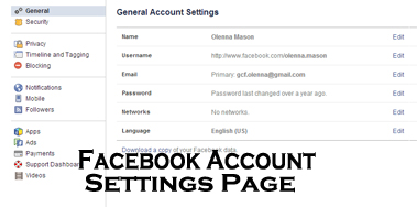 Facebook Account Settings Page - All You Need to Know