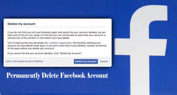 Permanently Delete Facebook Account - Disable Facebook Account