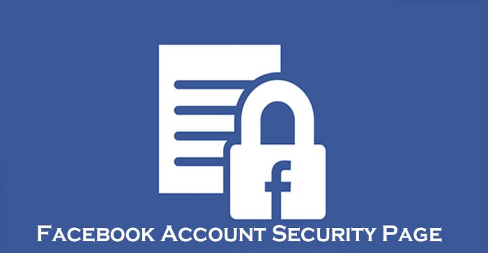 Facebook Account Security Page - Facebook Settings