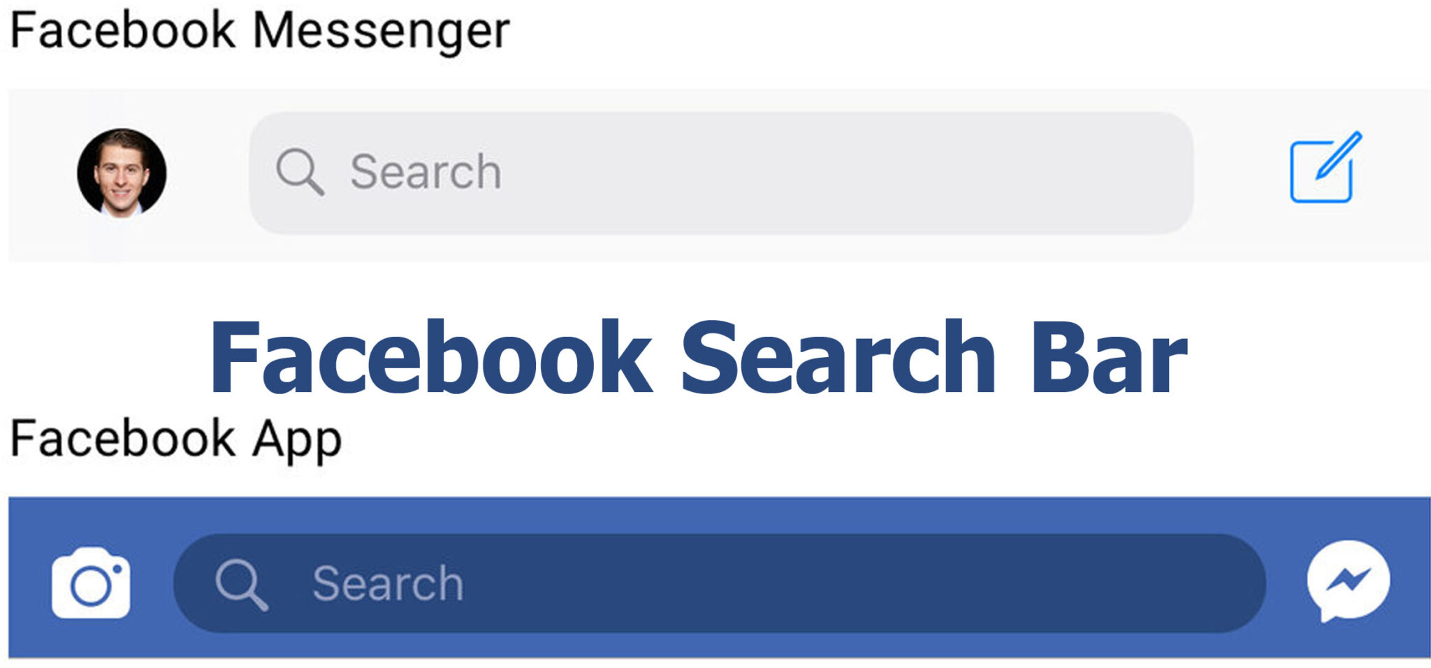 how do i get my search bar back on facebook