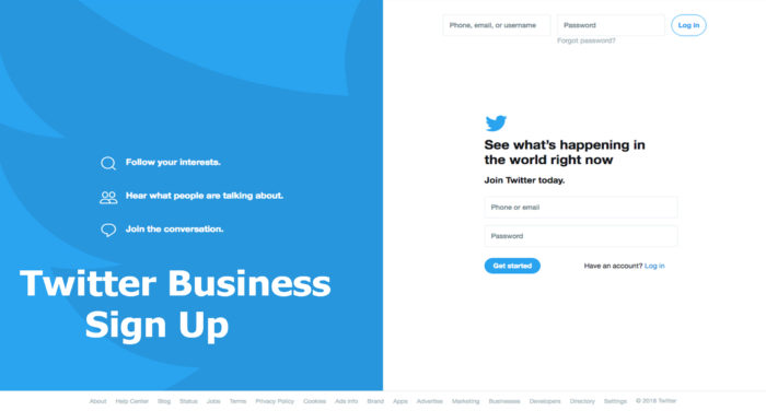 Twitter Business Sign Up - Twitter Sign Up for Business