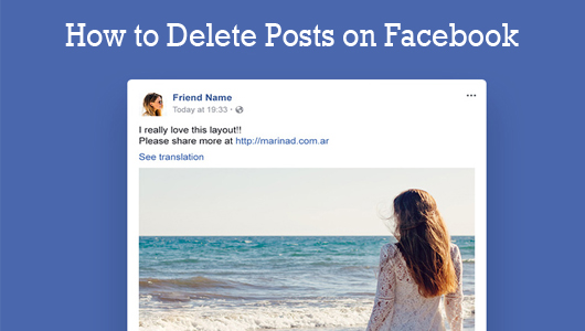 How to Delete Posts on Facebook