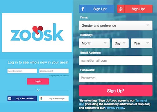 Login through facebook zoosk Top 7