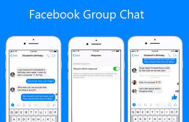 How to create group chat on facebook