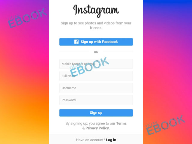 Instagram Sign up Account - How to Sign up Instagram Account