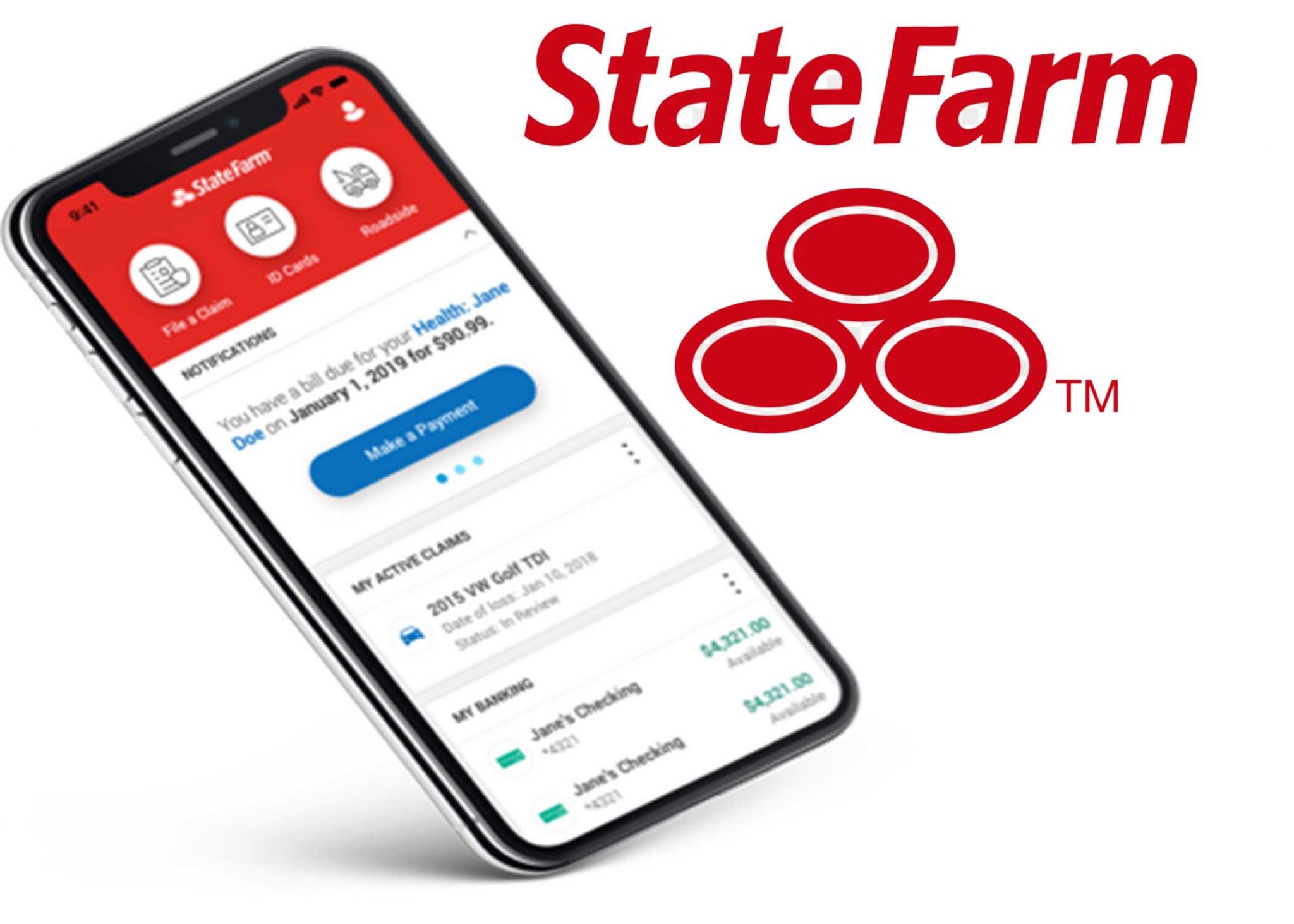 state farm login bank