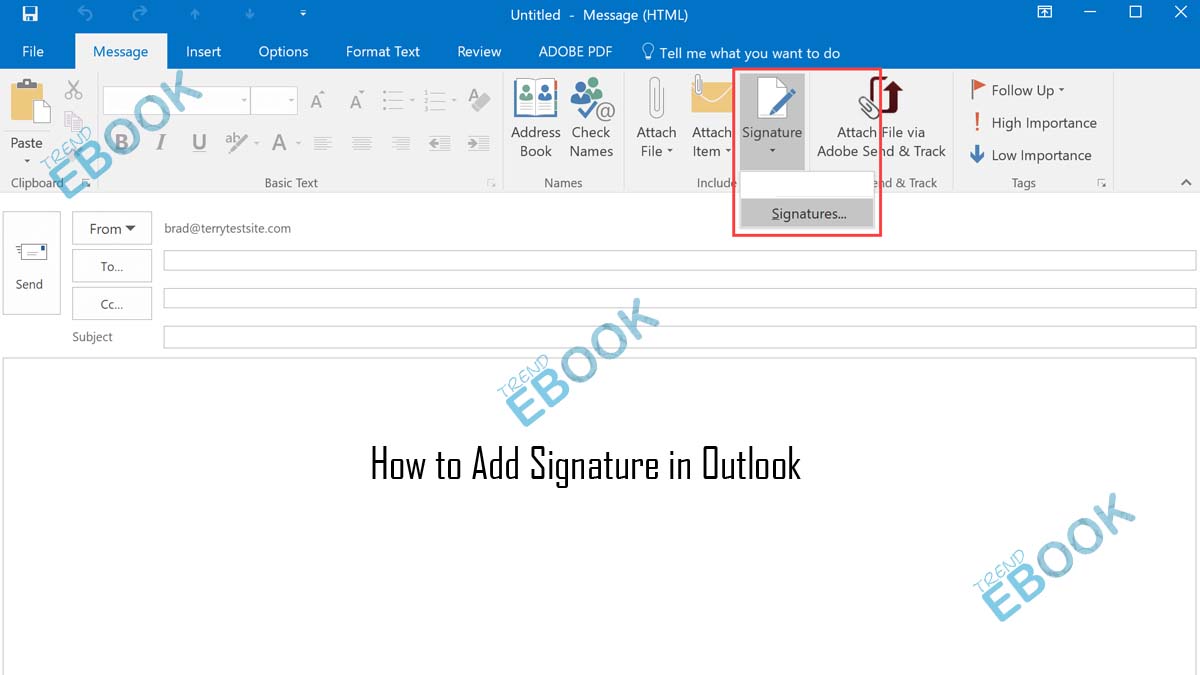 How to Add Signature in Outlook | Email Signature