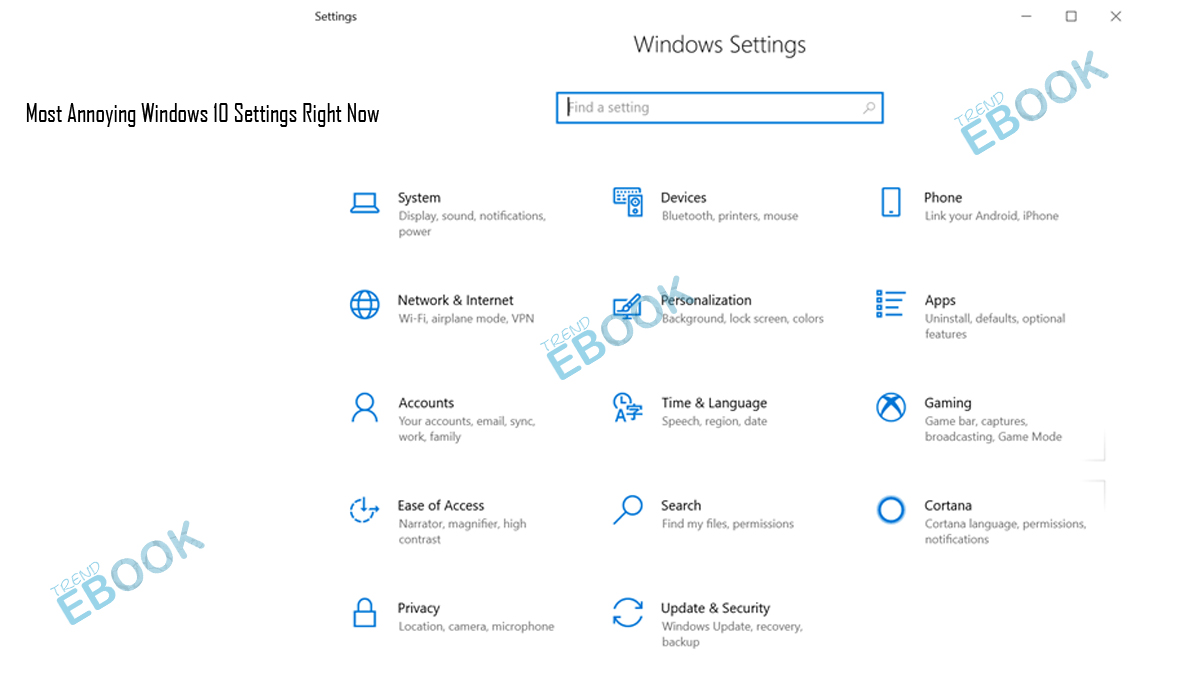 Most Annoying Windows 10 Settings Right Now