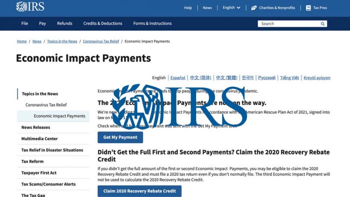 IRS Get My Payment - When is the last payment of 2021 coming?