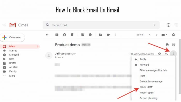 How To Block Email On Gmail