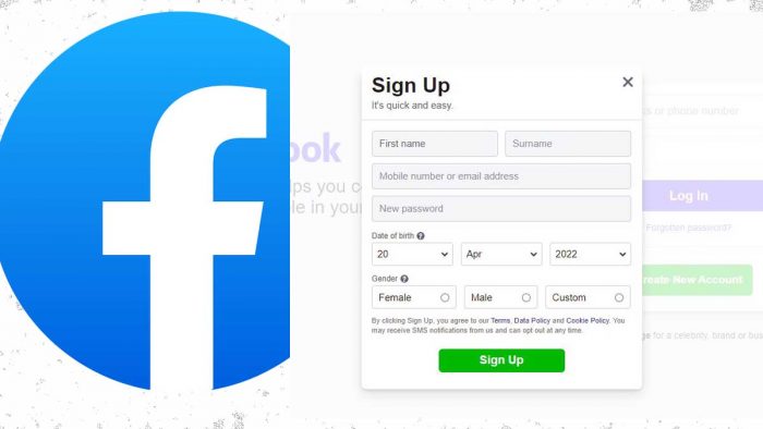 Sign Up for Facebook New Account - Create New Facebook Account | Facebook Sign up Account