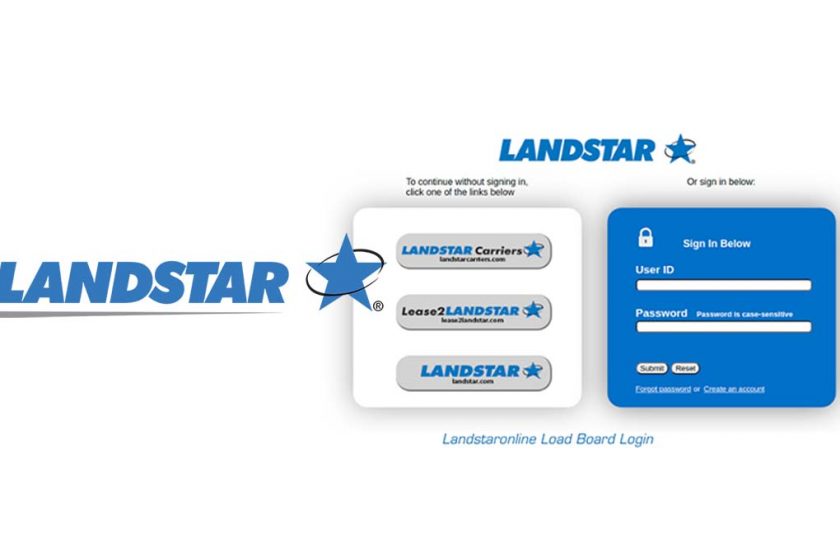 Landstar Load Board Login at www.landstaronline.com