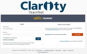 Clarity Teamnet Login at teamnet.clarity.co.uk