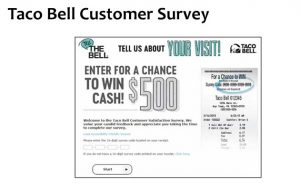 Taco Bell Customer Survey at www.tellthebell.com