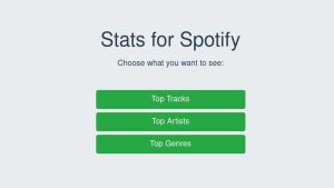 Stats For Spotify Login and Sign Up