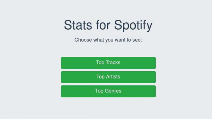 Stats For Spotify Login and Sign Up