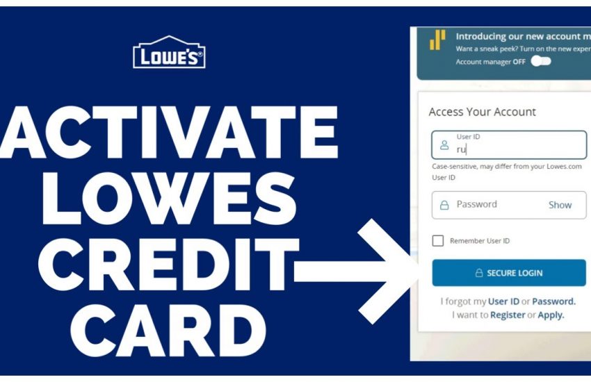 www.lowes.com Activate Lowe’s Credit Card Online Login